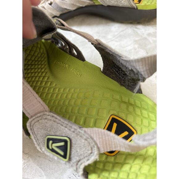 Keen Cypress Sandals Womens 8 Tan Gray Closed Toe Arch Support EVA Footbed Sport - Picture 6 of 7